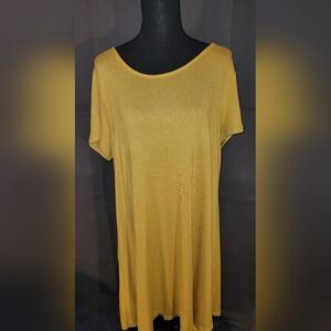 Women's Old Navy Swing Dress. Size XL. Mustard